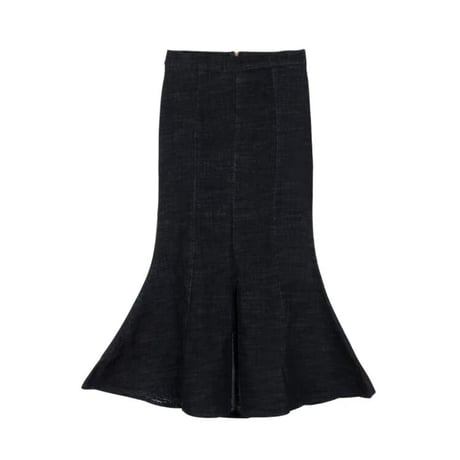 マーメイド ブラックデニムスカート