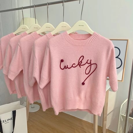 pink summer knit