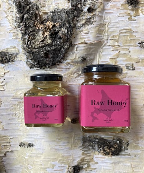 Raw Honey  / (非加熱のハチミツ）  90g×1瓶  220g×1瓶　1セット