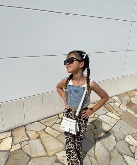 【Melia.original】leopard flare pants【80-140cm】