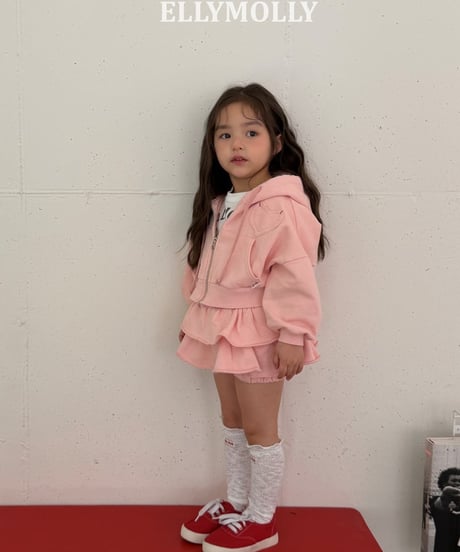 【2026 SS モデル】sweat frill mini skirt【80-130cm】