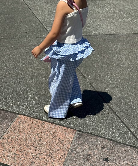 check frill pants【70-150cm】
