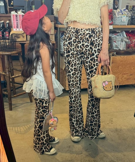 【Melia.original】leopard flare pants【80-140cm】