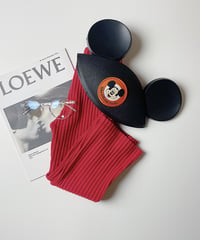 【Melia.original】Red rib  flare pants  -junior-