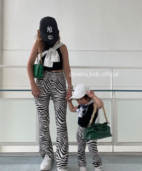 【Melia. Original】animal flare pants -MOM-