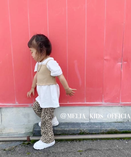【Melia. Original】animal flare  pants  -junior-