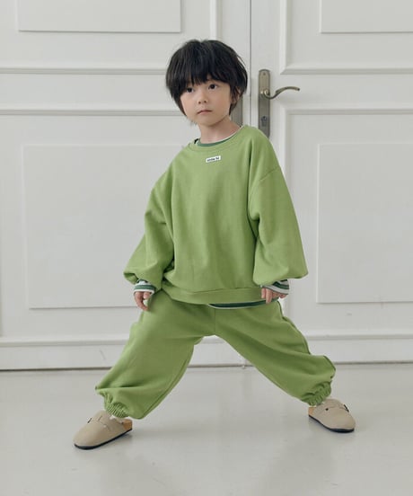 【LITTLE HI】【予約商品】color sweat setup -PANTS-【80-120cm】