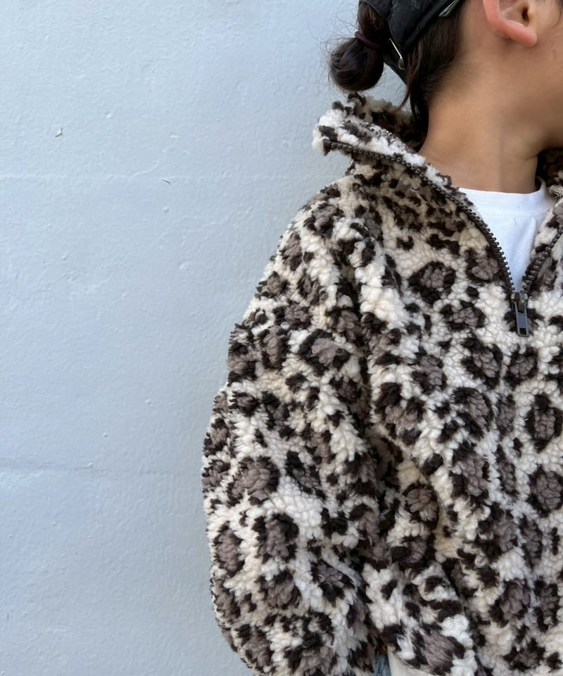 Melia.original】Leopard half zip setup -トップス- |