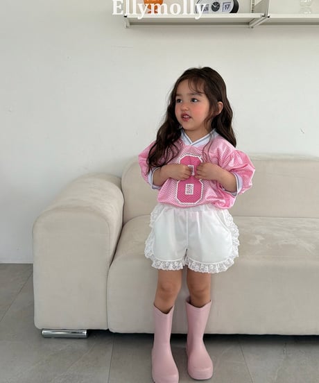 【予約商品】【ELLYMOLLY】number mesh Tee【80-130cm】