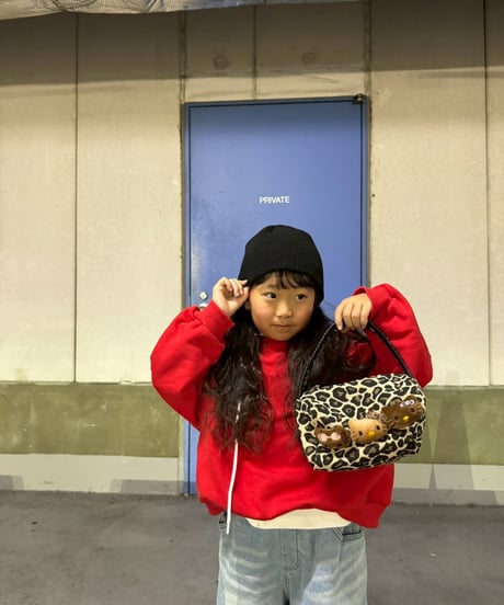 RED simple sweat pullover【90-160cm】