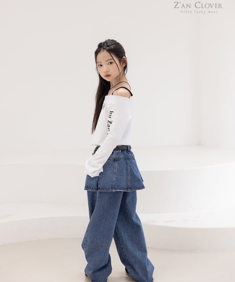 open shoulder long tee【70-150cm】