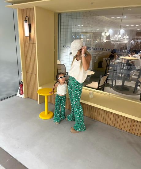 【Melia.original】animal easy flare pants -MOM-