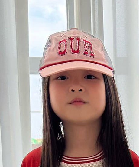 【OUR】stitch color mesh cap【90-160cm】