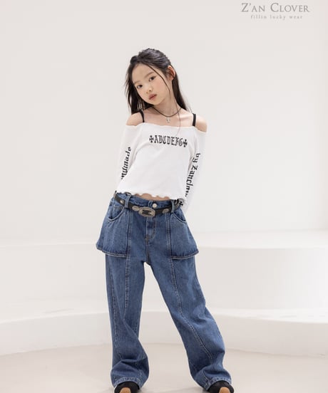 open shoulder long tee【70-150cm】