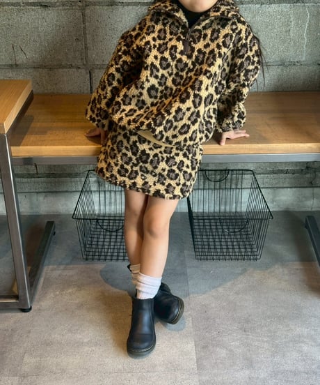 【Melia.original】Leopard half zip setup -スカート-