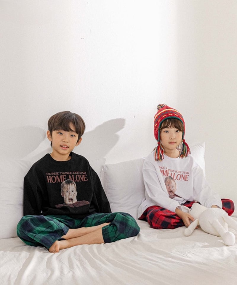 HOME ALONE LONG TEE【90-150cm】 | Melia. HOME ALONE LONG TEE【90-150cm】 | Melia.