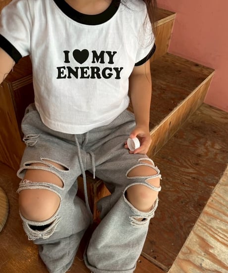 I♡energy short ringer tee【90-150ｃｍ】