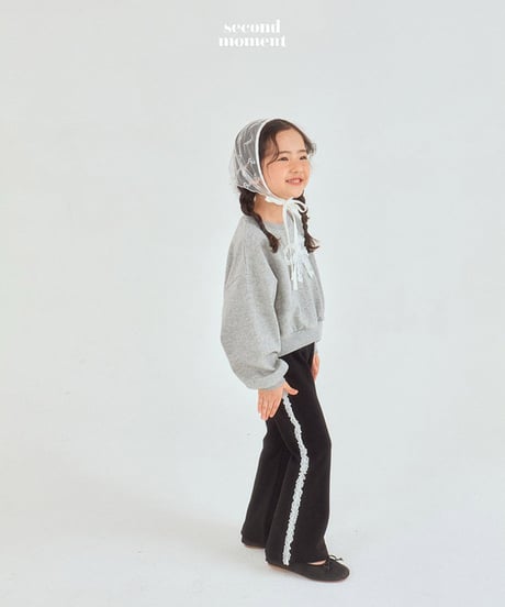 side lace flare pants【90-150㎝】