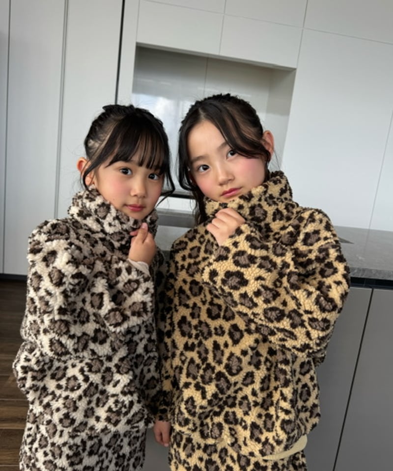 Melia.original】Leopard half zip setup -トップス- |