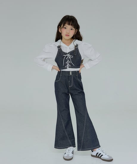 denim flare pants【100-160cm】