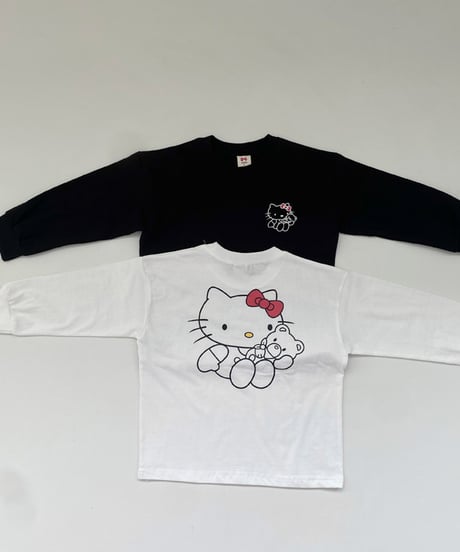 kitty backprint long tee -ＭＯＭ-
