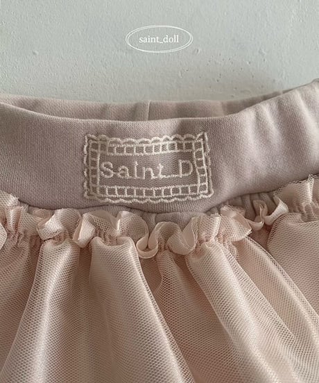 satin tiered mini skirt【90-160cm】