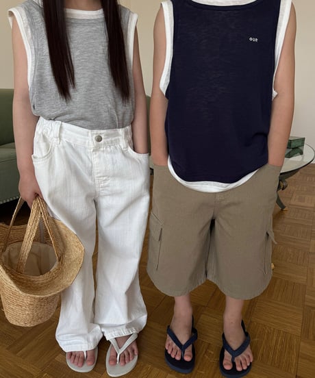 【OUR】layered tank top【90-160cm】
