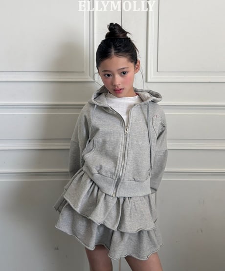 【2026 SS モデル】sweat frill mini skirt【80-130cm】