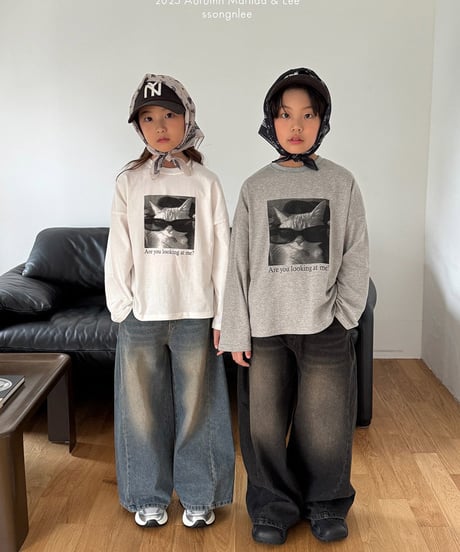 CAT long tee【80-150cm】