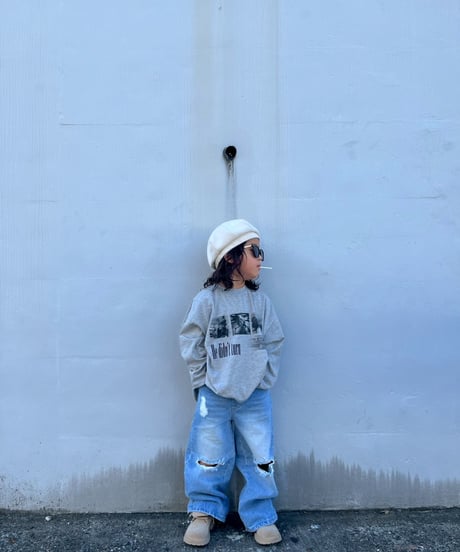 design print long tee【80-150cm】