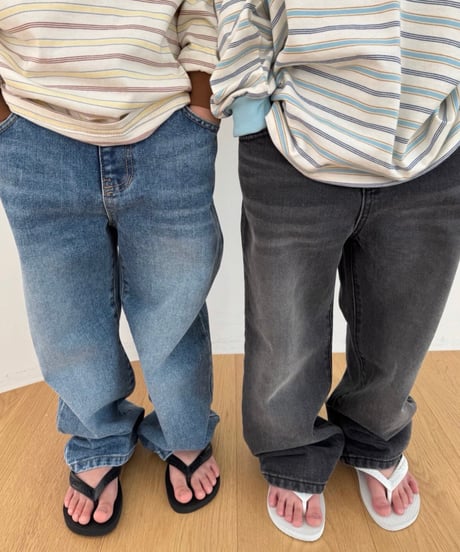 【OUR】OUR basic denim pants【90-160cm】