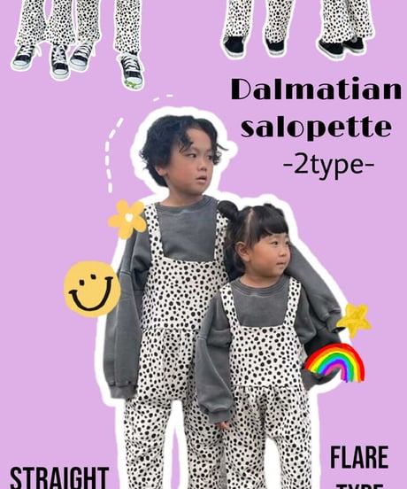 【Melia.original】Dalmatian salopette  -junior-