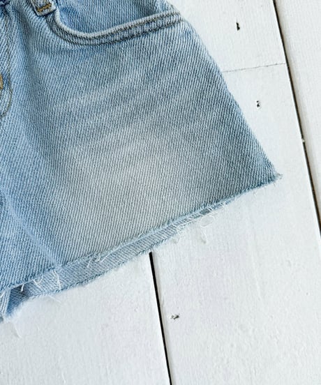 【予約商品】【ELLYMOLLY】Simple cutoff denim short pants【80-130cm】