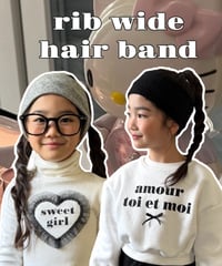 wide rib hair band