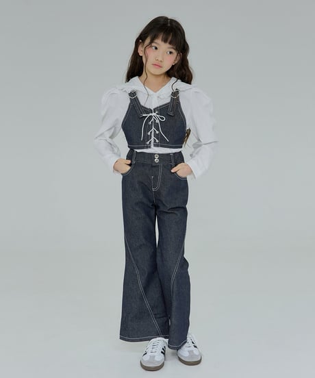 denim flare pants【100-160cm】