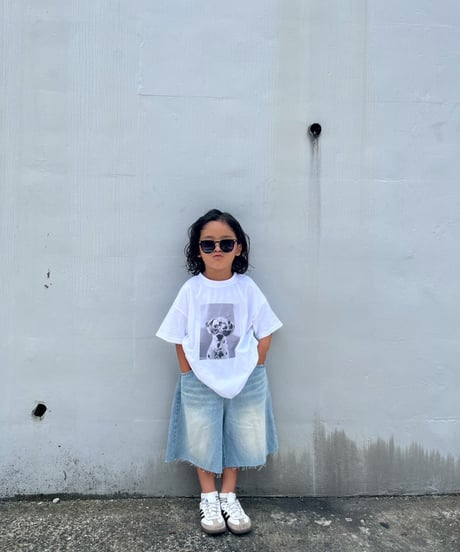 damage denim half pants【80-150cm】