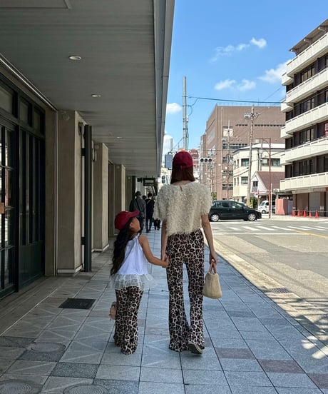 【Melia.original】leopard flare pants【80-140cm】