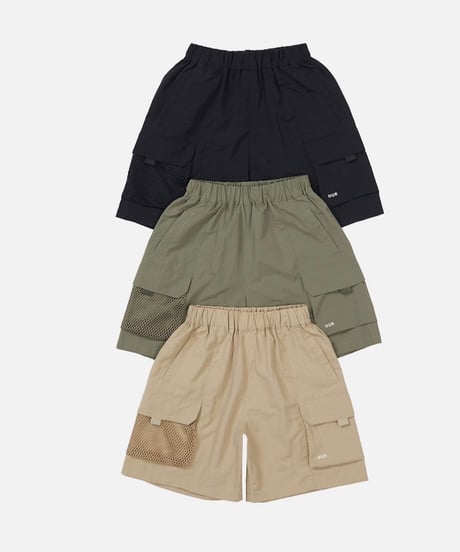 【OUR】mesh cargo short pants【90-160cm】
