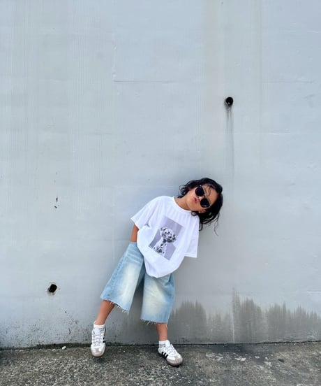 damage denim half pants【80-150cm】