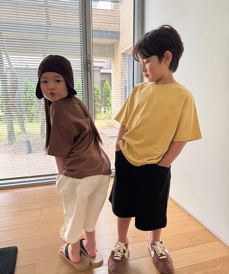 【予約商品】【OUR】Simple color Tee 【90-160cm】