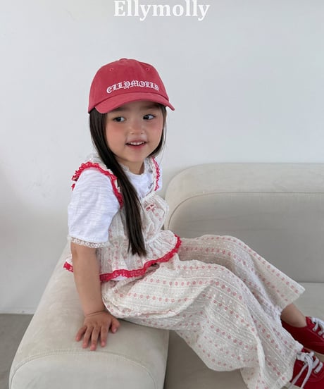 【予約商品】【ELLYMOLLY】LOGO CAP