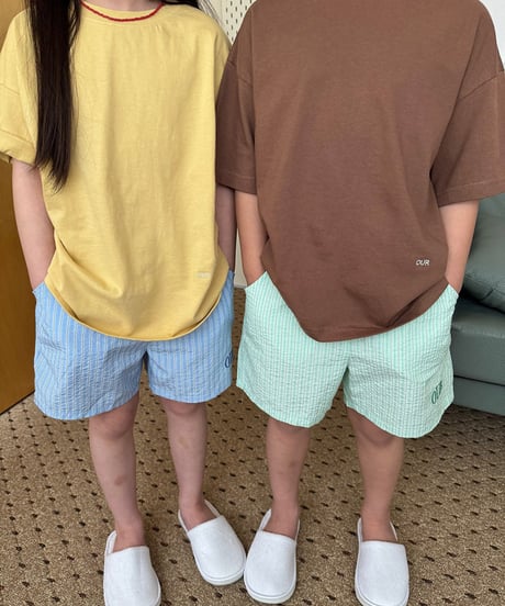 【OUR】stripe short pants【90-160cm】