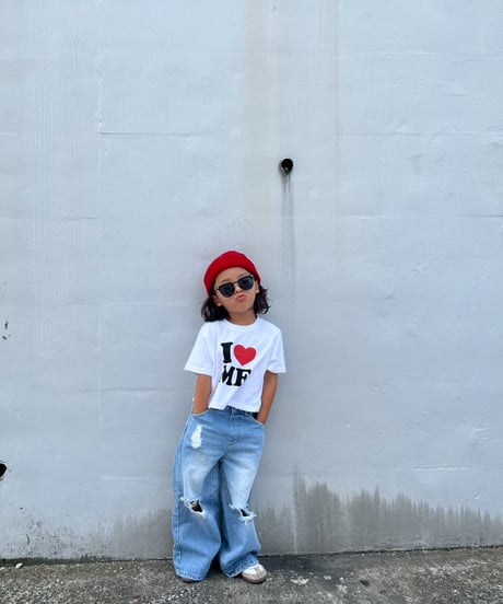 damage denim pants【80-150cm】