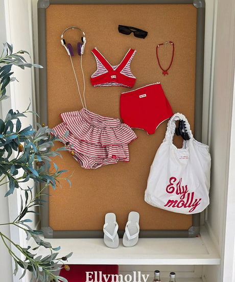 【予約商品】【ELLYMOLLY】reversible swim wear【80-130cm】