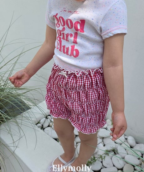 【予約商品】【ELLYMOLLY】good girl club tee【80-130cm】