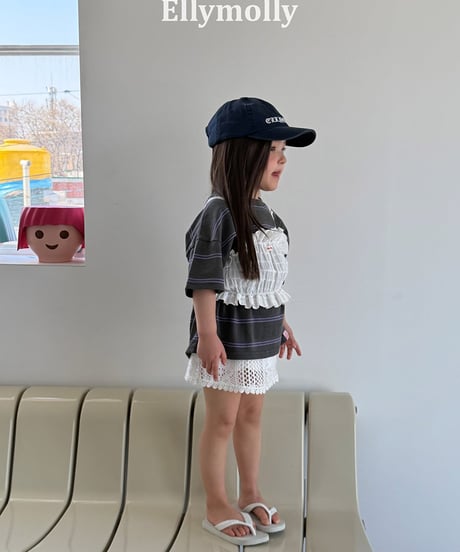 【予約商品】【ELLYMOLLY】LOGO CAP