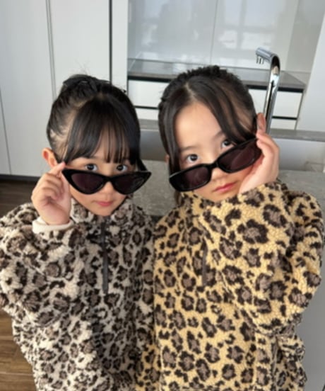 【Melia.original】Leopard half zip setup -トップス-