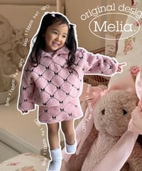 【Melia.original】Boa ribbon half zip pullover ※トップス※