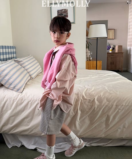 【予約商品】【ELLYMOLLY】check half pants【80-130cm】