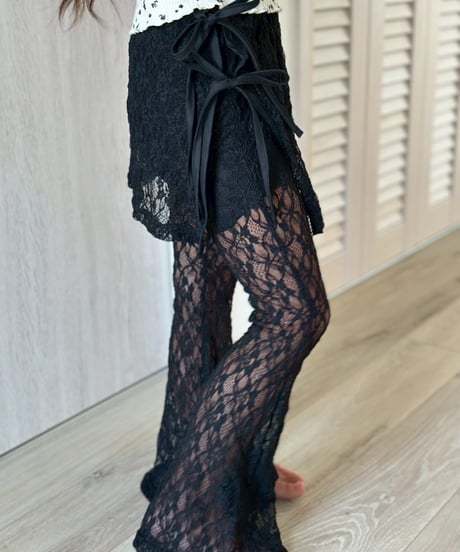【Melia.original】lace flare pants【80-140cm】